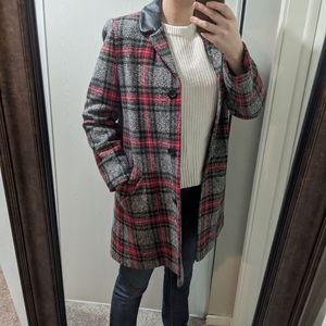 Vintage Pendleton plaid wool coat